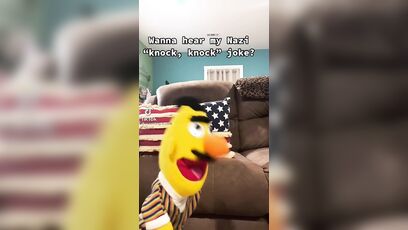 Bert tells knock knock joke and it's very inappropriate