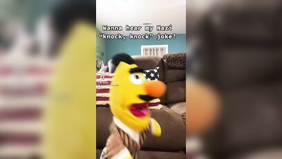 Bert tells knock knock joke and it's very inappropriate