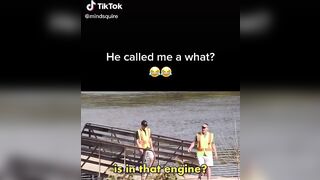 Guy can't take it, curses them out