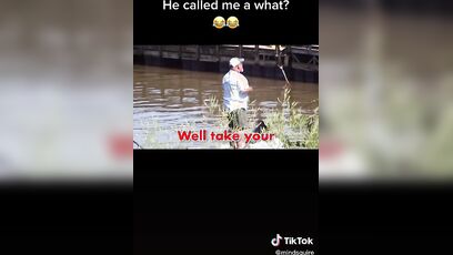Guy can't take it, curses them out