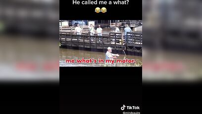 Guy can't take it, curses them out