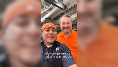 Ted Cruz goes on camera, says Lets Go Brandon