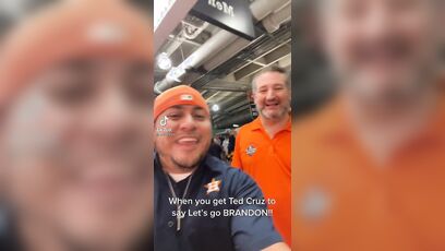 Ted Cruz goes on camera, says Lets Go Brandon