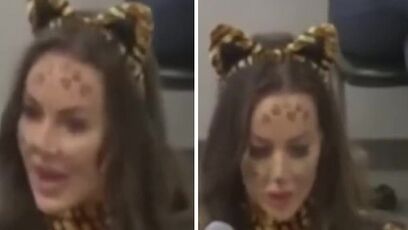 Woman pretends to be a cat just to prove a point