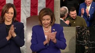 Watch Congress give Zelensky a standing ovation before requestiong more American money