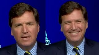 Tucker can't stop laughing when guest arrives in weird outfit