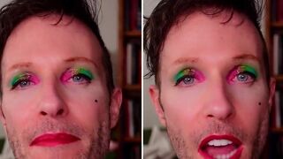 If you need a family, you can come hang out with me: says the man in makeup