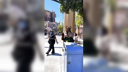 Mascot kicks the can, no seriously, it just happened