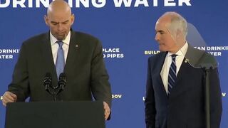 Clean, safe, drinking wurrrr... Fetterman botches appearance