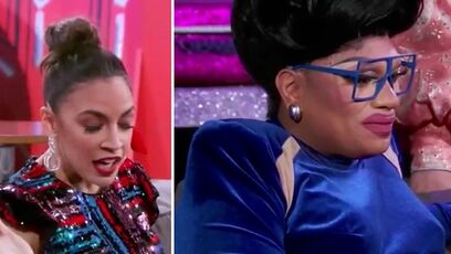 AOC 'slays' in sparkly outfit while talking to drag queens