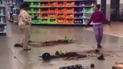 Walmart bad kid video - someone's not having a good day
