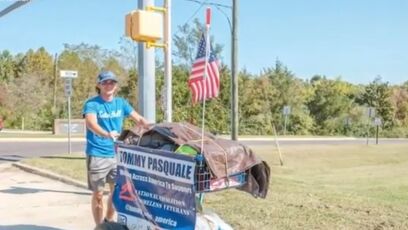 NJ Man walks across America to help homeless vets