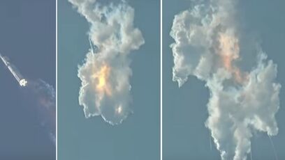 Elon Musk's giant rocket, Starship, explodes during test flight