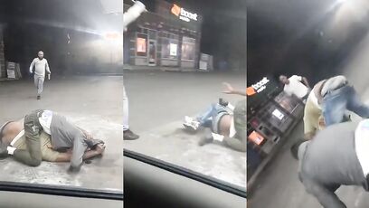 Store owners give thief the RODNEY KING treatment