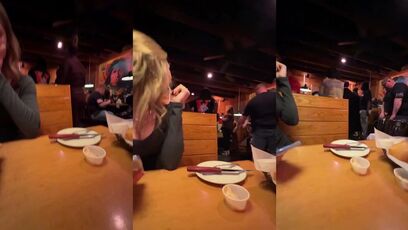 Texas Roadhouse brawl caught on camera