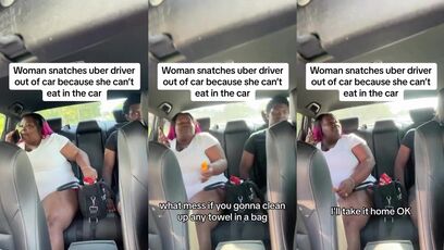 Big woman acts entitled in Uber, driver ain't having it