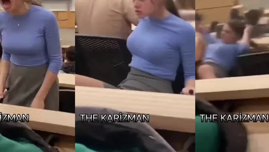 Screaming Karen taken out by water balloon