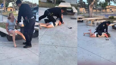 Skate park Karen FINDS OUT the hard way