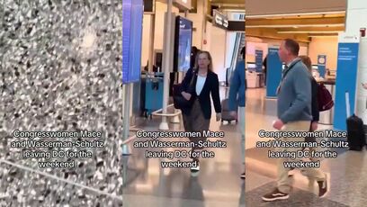 Dem. Debbie Wasserman Schultz caught using a TSA escort to skip lines