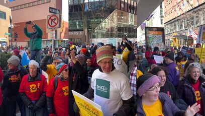 Look at the crowd at this protest advocating for criminals