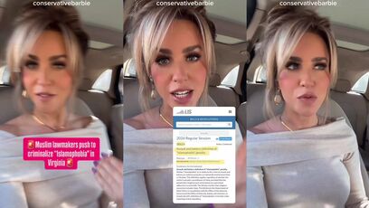 Democrat Muslim Virginia Senator wants to track Americans