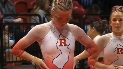 Rutgers gymnastics representing New Jersey!