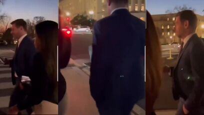 Who is the woman with Eric Swalwell? Is that not his wife?