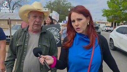 Protester CAN'T GIVE ONE ANSWER on how Trump acts like a KING