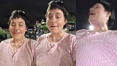 Welfare Queen struts a Balenciaga bag while using foodstamps