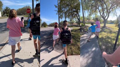 Fishing Pond Karen knocks herself out