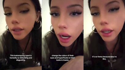 Face full of fakeness and she says that?