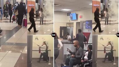 HELL NAW! Caught trying dine and dash at ATL airport