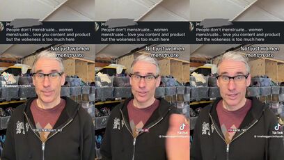 CREEPY: dude sells reusable pads for “people who menstruate"