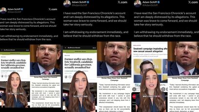 Eric Swalwell is SO BAD even corrupt Adam Schiff disowned him