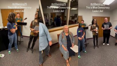 Weirdos singing for Democracy only prove one point