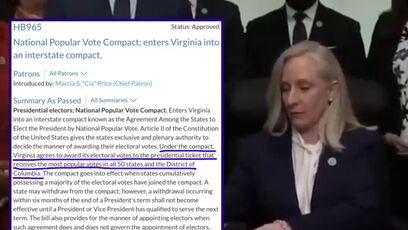 Governor Abigail Spanberger gives away 13 electoral votes, ignoring what constituents vote for