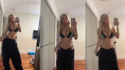 Looks like she's got those 90's baggy jeans