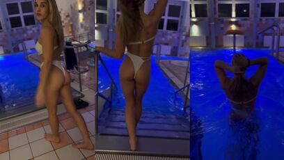 Just going for a little dip in the pool