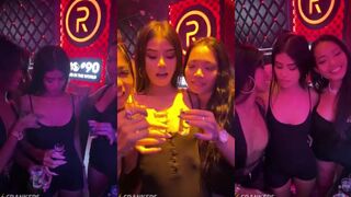 Girls in the club showing how sexy they can be