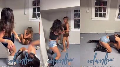 Gang of Girls breaks out into all out brawl
