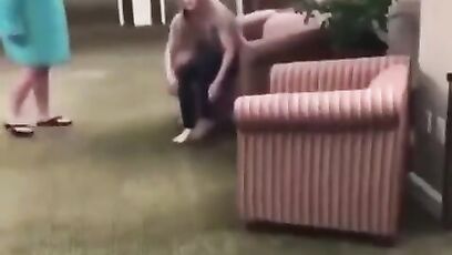 Karen FINDS OUT in the hotel lobby