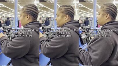 Woman’s card gets declined at the register, now she wants the manager