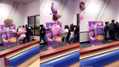 Imagine taking your kid to a birthday party and THIS happens