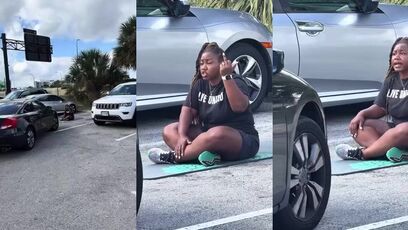 Saving a parking space because you're too lazy to walk ten extra feet