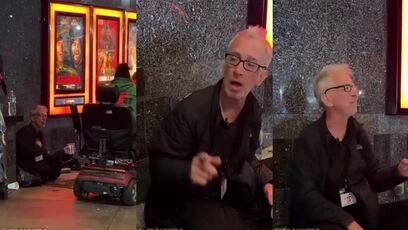 Andy Dick spotted slumped on a sidewalk rambling incoherently in Los Angeles