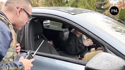 Portland's Crying Karen freaks out after getting BUSTED impeding ICE