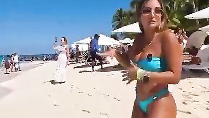 Spectacular view on the beach