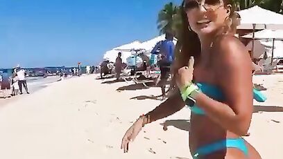 Spectacular view on the beach