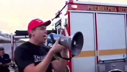 Guy does funniest thing ever to a protest