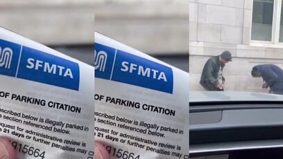San Francisco man gets $100 parking ticket while crackheads do drugs next to his car